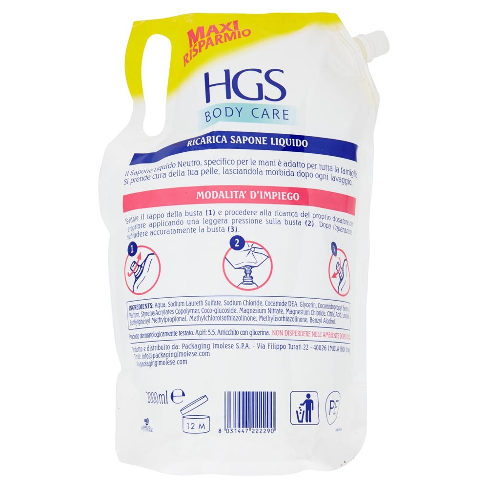 Sapone liquido neutro mani ph5,5